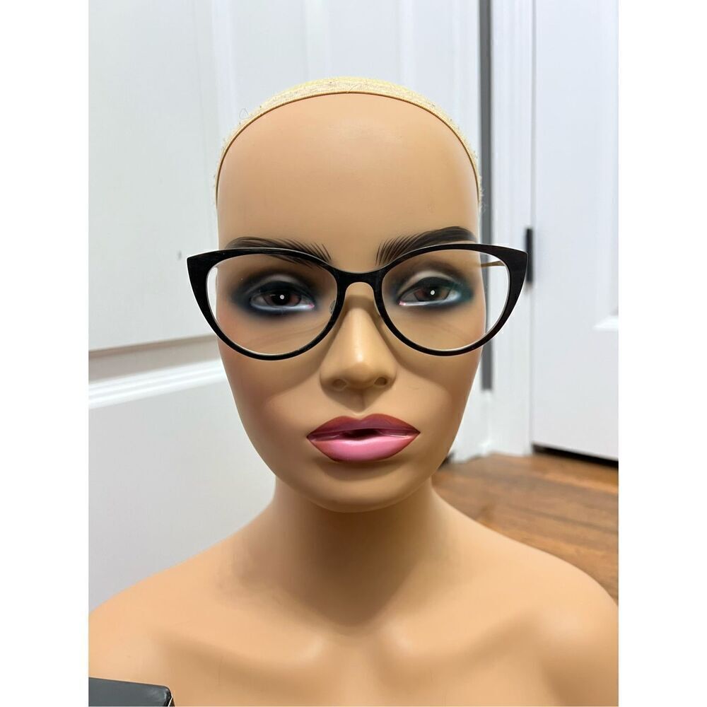 LINDBERG buffalo horn trae titanium cat eye style eyeglasses